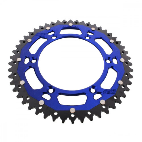 Pignone alluminio blu denti - blu, 50